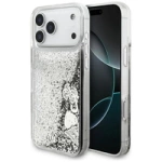 Etui Guess Liq. Glitter Charms na iPhone 17 Pro Max - srebrne