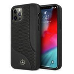 Mercedes MEHCP12LCDOBK iPhone 12 Pro Max 6,7" czarny/black hardcase Leather Perforated Area