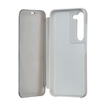 Etui Fold Mirror View do Samsung Galaxy S23 srebrne