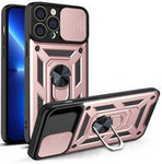 Hybrid Armor Camshield etui iPhone 13 Pro pancerny pokrowiec z osłoną na aparat różowe