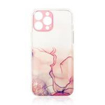 Marble Case etui do iPhone 12 Pro żelowy pokrowiec marmur różowy