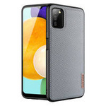 Dux Ducis Fino etui pokrowiec pokryty nylonowym materiałem Samsung Galaxy A03s szary