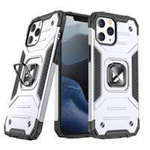Wozinsky Ring Armor etui iPhone 14 Pro pancerny pokrowiec uchwyt magnetyczny ring srebrne