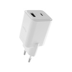Allity ładowarka sieciowa GaN PD QC ATC-01-30WAC 1x USB-C 1x USB-A 30W biała