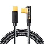 Joyroom kabel USB C kątowy - USB C do szybkiego ładowania i transferu danych 100W 1,2 m czarny (S-CC100A6)