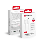 FORCELL kabel Typ C do Typ C QC4.0 3A/20V PD60W C338 50cm biały