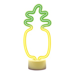 Neon na podstawce LED ANANAS pomarańczowo zielony USB-C FSC-12 Forever Light