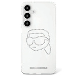 Karl Lagerfeld nakładka HC IML Rhinestones K Head do Samsung Galaxy S25 przezroczysta