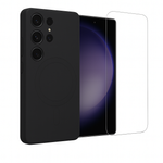 Etui do Samsung S25 Ultra czarne MagSafe + Szkło