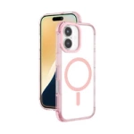 Etui silikonowe AMAZINGTHING Omni Mag Case do iPhone 16 Plus - ciemnoróżowe