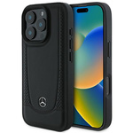 Mercedes nakładka do iPhone 16 Pro 6,3&quot; MEHCP16LARMBK Hardcase Leather Urban czarna