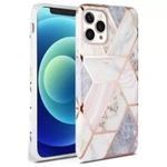 Nakładka Tech-Protect Marble do iPhone 12 Pro Max, różowa