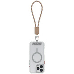 Uniwersalna smycz na nadgarstek z kablem 2w1 Skinarma Dyno Ve USB-C/USB-C beżowy