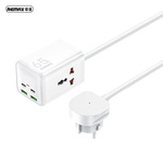 ŁAD SIEC REMAX GAN POWER STRIP 65W RP-U157 2xUSB+2xUSB-C 1.5M WHITE