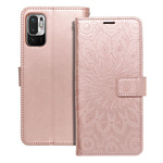 Kabura MEZZO Book do XIAOMI Redmi NOTE 10 5G / Poco M3 Pro / Poco M3 Pro 5G mandala złoty róż