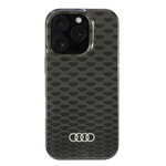 Audi nakładka IML Stitching Pattern MagSafe do iPhone 16 Pro 6.3" czarna