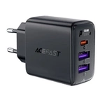 Ładowarka Acefast A57 PD 35W GaN 2 x USB-A + USB-C z 3 portami - czarna