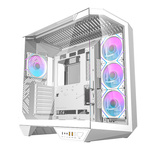 Obudowa komputerowa Darkflash DY470 (biała) + 4 wentylatory + uchwyt GPU