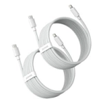 Baseus 2x kabel USB Typ C - Lightning szybkie ładowanie Power Delivery 20 W 1,5 m biały (TZCATLZJ-02)