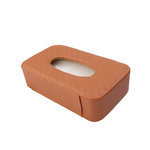 Pojemnik na chusteczki z paskiem brązowy