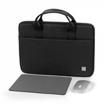 WiWU - Wodoodporna torba na laptopa 14" Genius Combo Set 3in1 (torba+myszka+podkładka pod mysz) - czarna