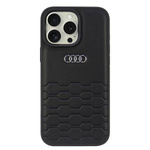 Audi nakładka Synthetic Leather do iPhone 16 Pro 6.3" czarna