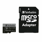 Verbatim Karta microSD 64GB + adapter Pro U3 czarny/black 47042