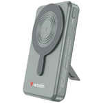 Powerbank Verbatim Charge n Go 10000mAh  z podstawką Magnetic Wireless wyświetlacz TFT 2xkabel USB-C szary 32272