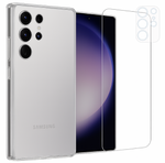 Etui do Samsung S25 Ultra + Szkło na ekran + Szkło na aparat