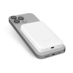 Powerbank SBS TEBB5000MAG1CW 5000 mAh USB-C, kompatybilny z MagSafe - biały