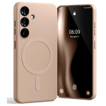 Mercury MagSafe Semi-Silicone Sam S24 G921 różowo-piaskowy /pink sand