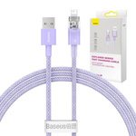 Kabel szybko ładujący Baseus USB-A do Lightning  Explorer Series 1m, 2.4A (fioletowy)