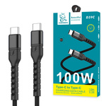 DENMEN KABEL USB TYP-C DO TYP-C  CZARNY 5A 100w D59C-B