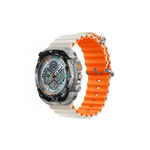Devia pasek Deluxe Sport6 do Apple Watch 38mm/ 40mm/ 41mm jasny szary-pomarańczowy