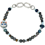 Zawieszka na torebkę handstrap Nimmy New Big Eye Cute Pets 2.0 szary