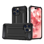 Etui Hybrid Armor pancerne na iPhone 16 Pro Max - czarne