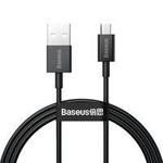 Baseus Superior kabel przewód USB - micro USB do szybkiego ładowania 2A 1m czarny (CAMYS-01)