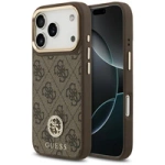 Etui Guess 4G Strass Logo MagSafe na iPhone 17 Pro - brązowe