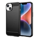 Carbon Case etui iPhone 14 Plus elastyczny żelowy pokrowiec na tył plecki czarny