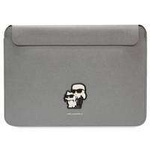 Karl Lagerfeld Sleeve KLCS16SAKCPMG 16" srebrny/silver Saffiano Karl&Choupette