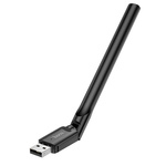 HOCO bezprzewodowa karta sieciowa z zewnętrzną anteną na USB WiFi4 HI32 czarna