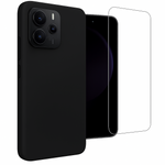 Etui do Xiaomi Redmi Note 14 4G czarne + Szkło