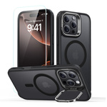 ESR CLASSIC HYBRID KICKSTAND HALOLOCK MAGSAFE & TEMPERED GLASS IPHONE 16 PRO MAX FROSTED BLACK