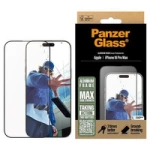 Szkło hartowane PanzerGlass Screen Protector Aluminum Frame Ultra-Wide Fit z aluminiową ramką na iPhone 16 Pro Max