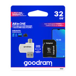 GoodRam karta pamięci 32GB microSDHC kl. 10 UHS-I + adapter + czytnik kart