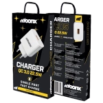 MOONX ładowarka sieciowa MC05 22,5W 1xUSB QC3.0 Biały