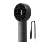 Mini wentylator Jisulife Handheld Fan Life4 3600mAh przenośny wiatraczek USB - czarny