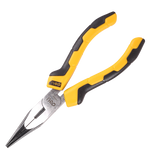 Szczypce wydłużone proste Deli Tools EDL2106, 6" (żółte)