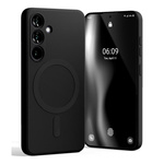 Mercury Semi-Silicon Magsafe Samsung S24 FE, BLACK / CZARNY