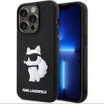 Karl Lagerfeld KLHCP14L3DRKHNK iPhone 14 Pro 6.1" czarny/black hardcase Rubber Choupette 3D